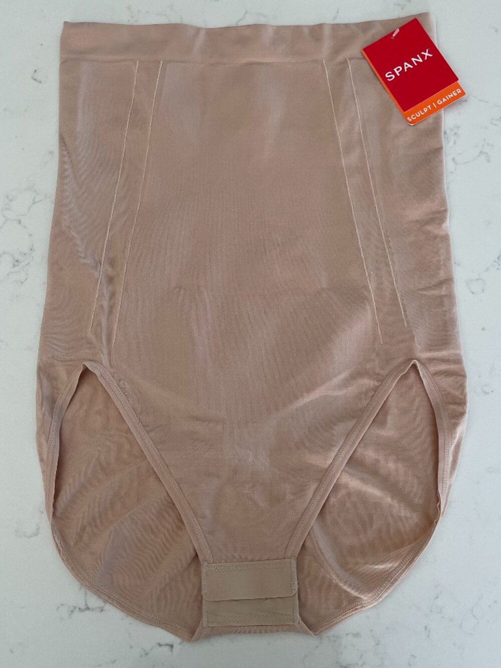 SPANX Sculpt On Core Compression Hi Waist Brief Soft Nude Sz M